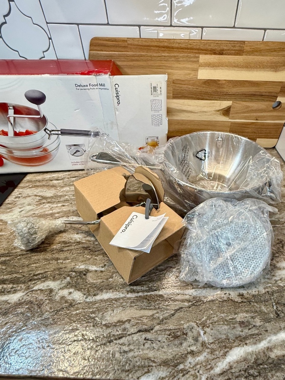 Cuisipro Deluxe Food Mill 🍅 Stainless Steel | New In Open Box 🥕 - Picture 9 of 10